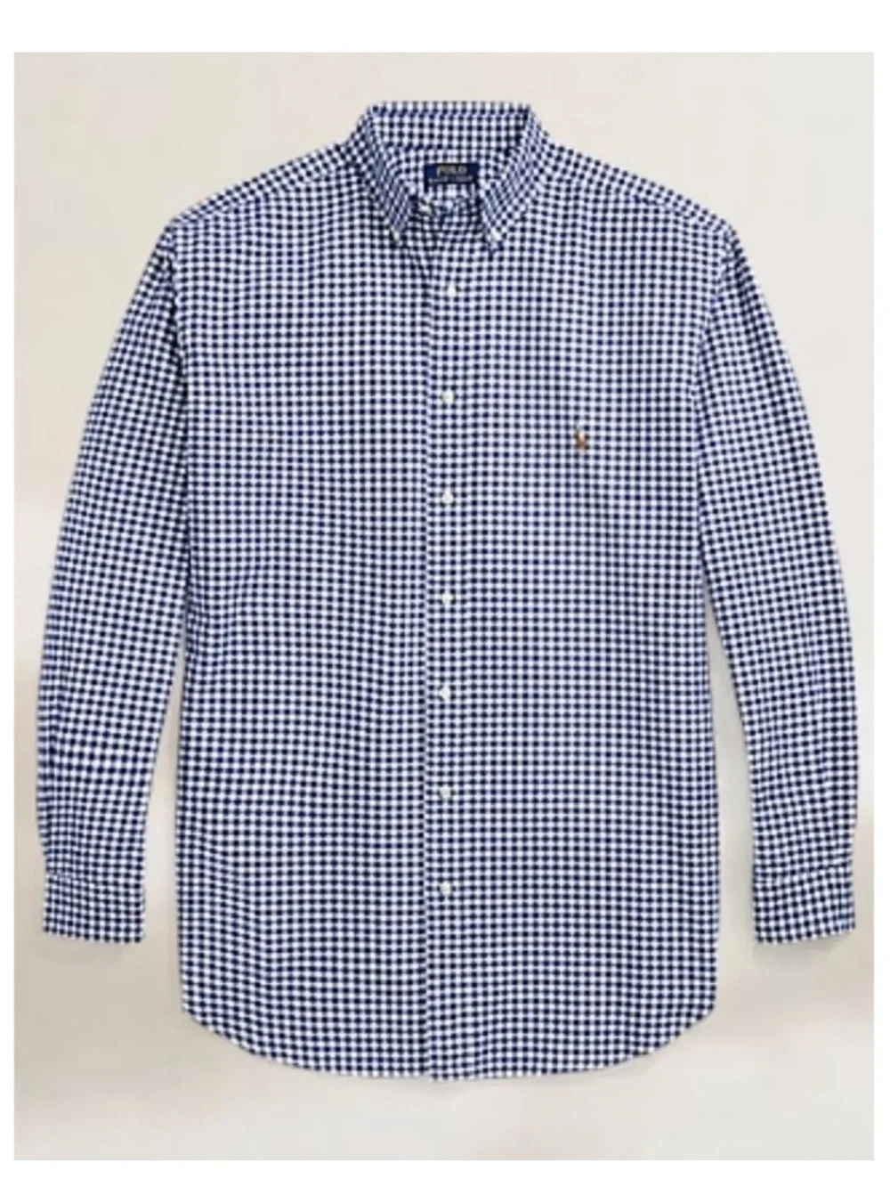 Polo Ralph Lauren Blue Gingham Classic Fit Oxford Shirt Size XXL